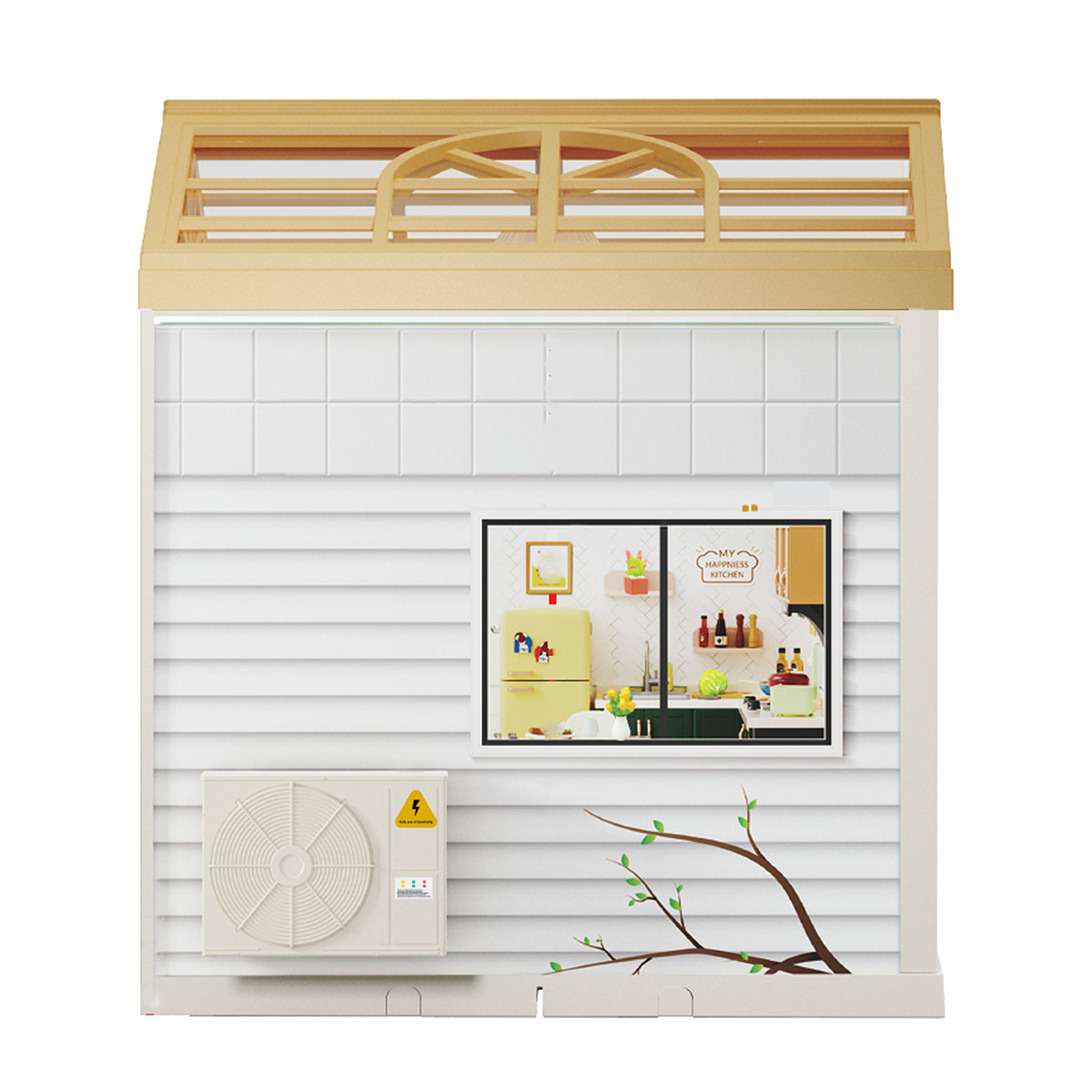Конструктор-румбокс Mini House Кухня з підсвіткою 16.5x16.5x19.5 см — превʼю 7
