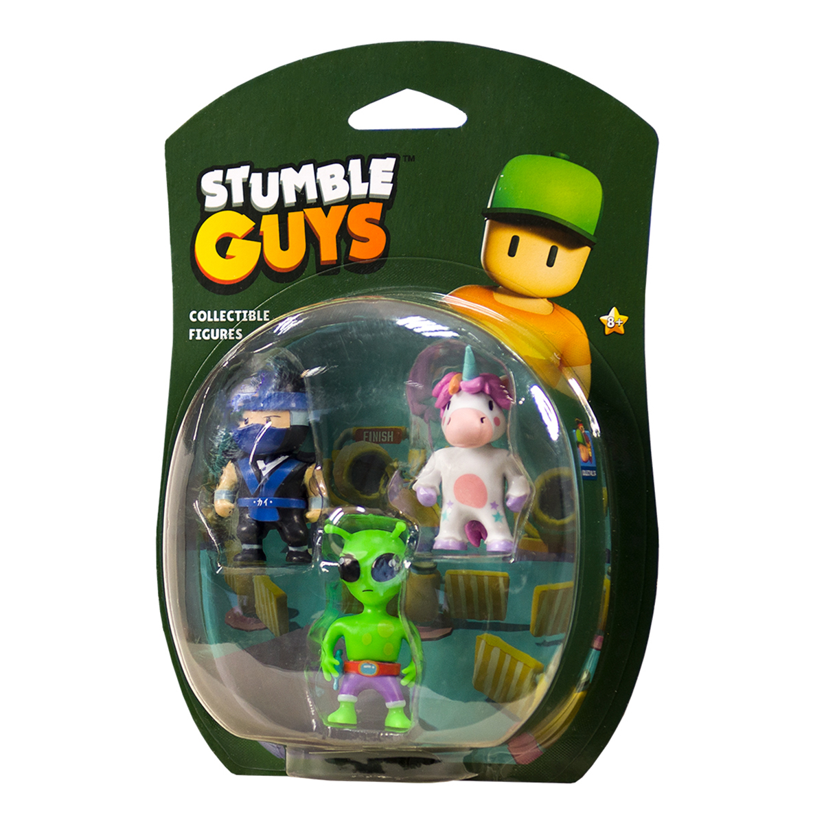Набір фігурок Stumble Guys 3 шт Ніндзя Кай Спрінклс Прибулець — превʼю 4