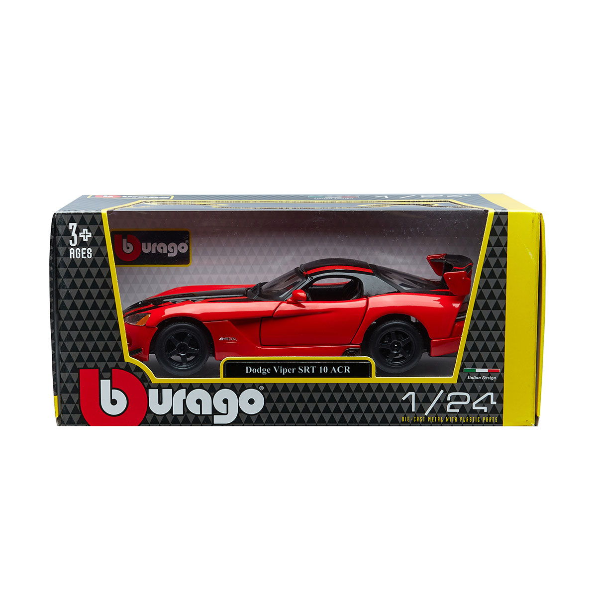 Автомодель Bburago Dodge Viper SRT10 ACR 1:24 металева — превʼю 28