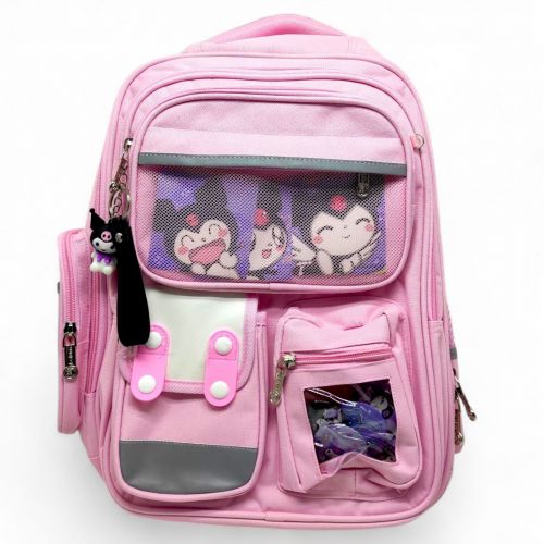 Рюкзак шкільний Sanrio Kuromi 31x41x15 см Рожевий — превʼю 1