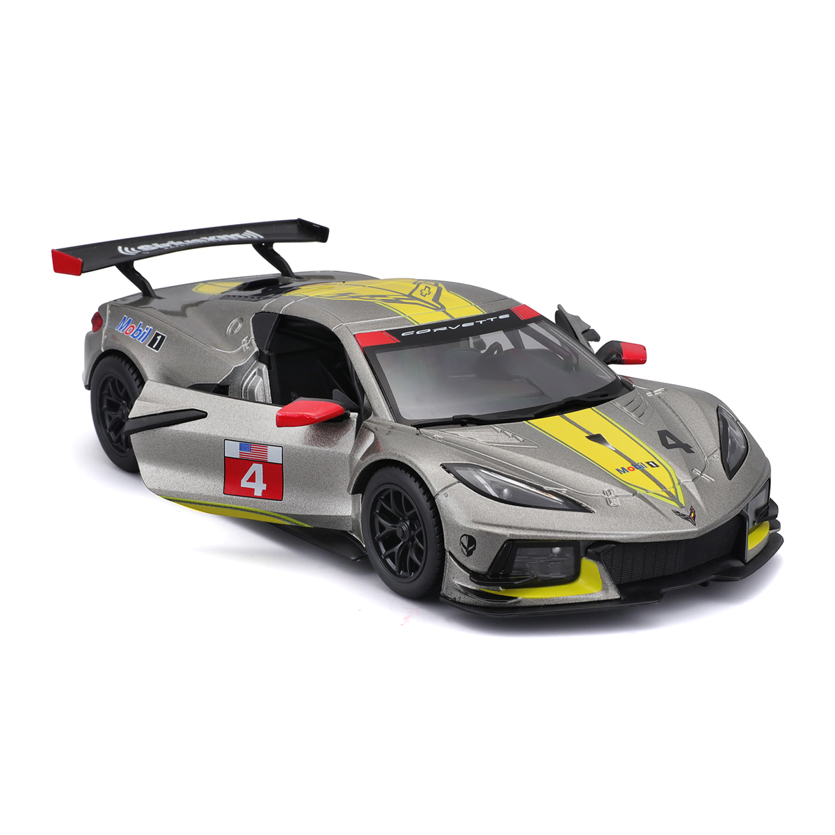 Автомодель Bburago Chevrolet Corvette C8.R 1:24 Сіра — превʼю 18