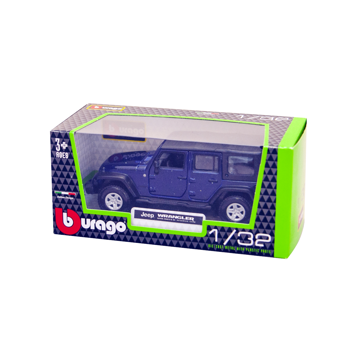 Автомодель Jeep Wrangler Unlimited Rubicon Bburago 1:32 металева — превʼю 11