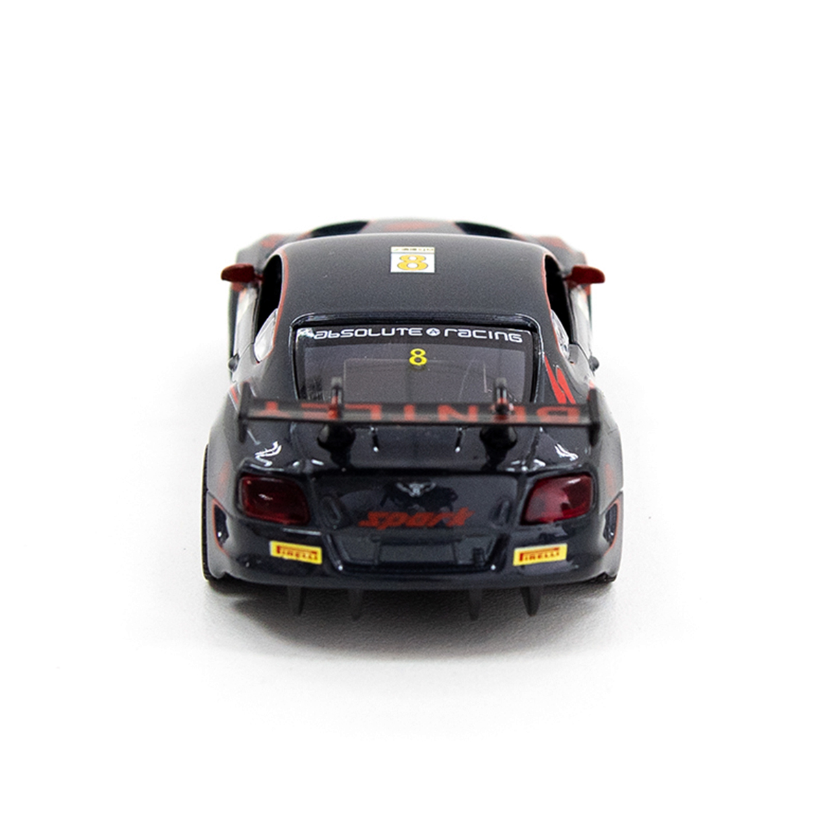 Автомодель Bentley Continental GT3 TechnoDrive металева з інерційним механізмом Чорна — превʼю 7