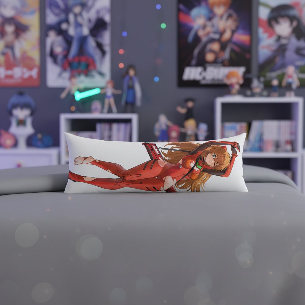 Подушка дакімакура Аска Ленґлі Сорю Asuka Langley Soryu Євангеліон Evangelion 13х34 см — превʼю 6