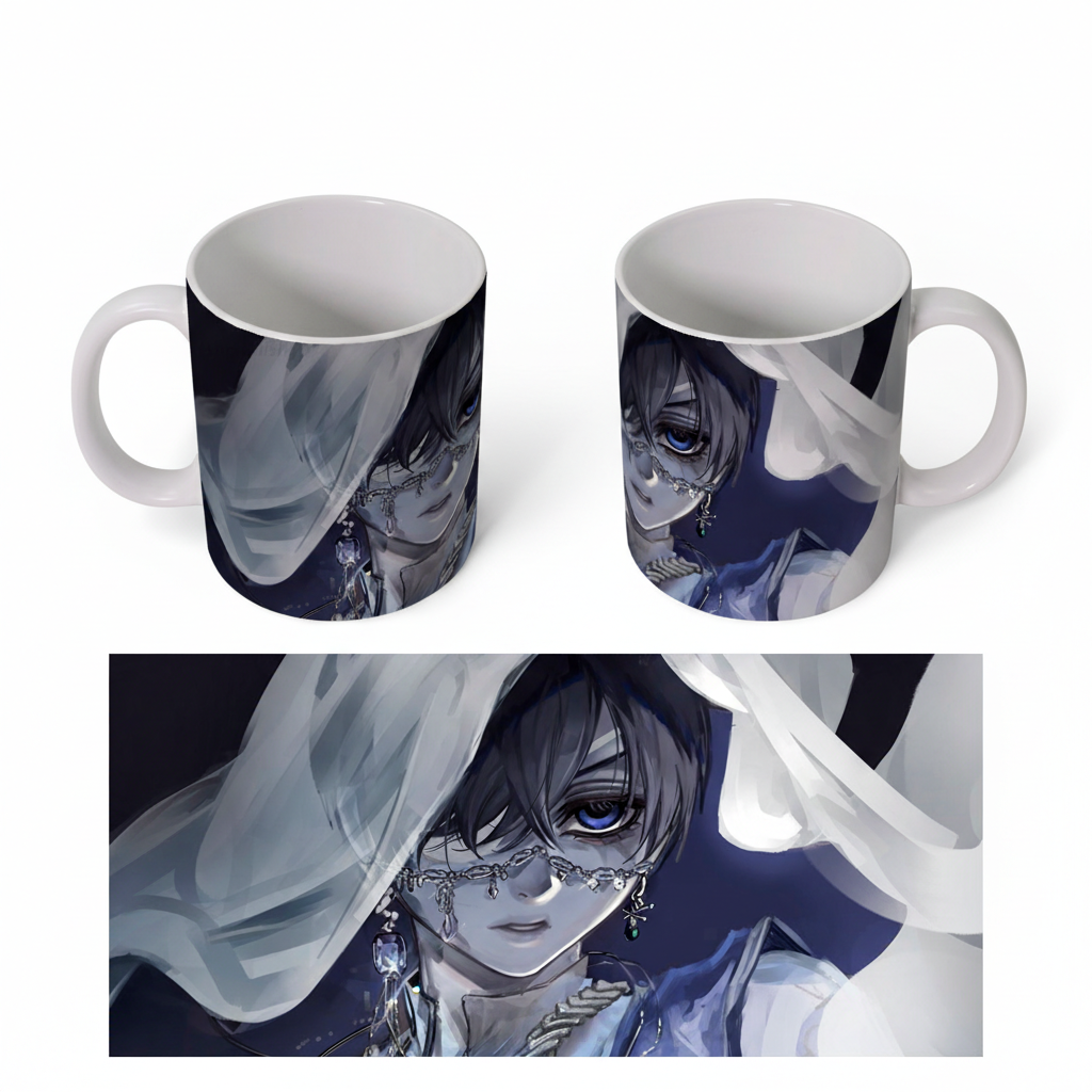 Кружка хамелеон Темний дворецький/Black Butler/Сіель Фантомхайв 330 мл 51181-01-873 — превʼю 2