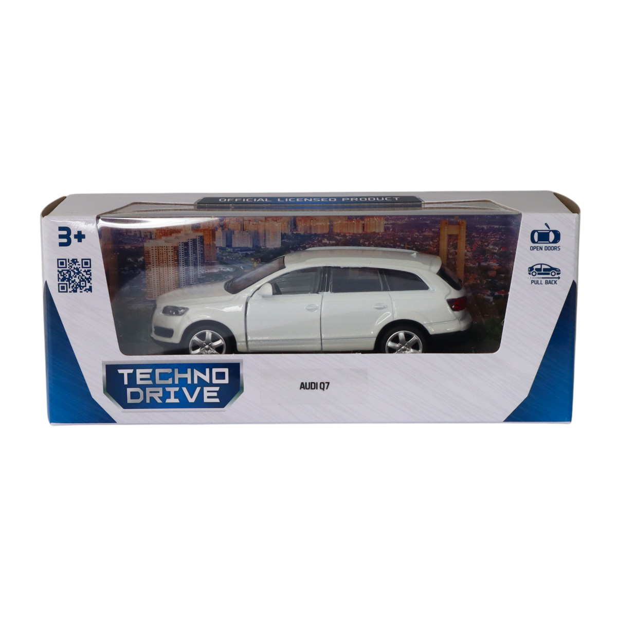 Автомодель Audi Q7 металева 1:43 Techno Drive Біла — превʼю 20