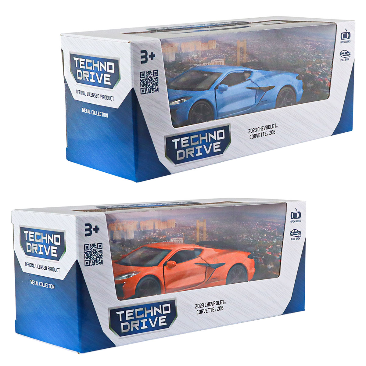 Автомодель Chevrolet Corvette Z06 2023 Techno Drive 1:43 металева — превʼю 25