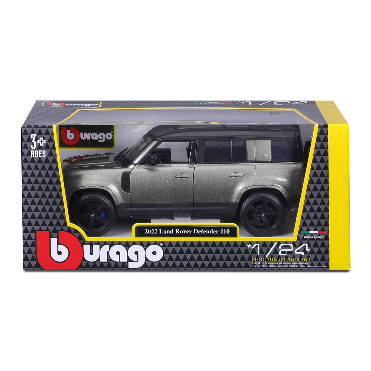 Автомодель Land Rover Defender 110 2022 Bburago 1:24 Зелений металік — превʼю 13