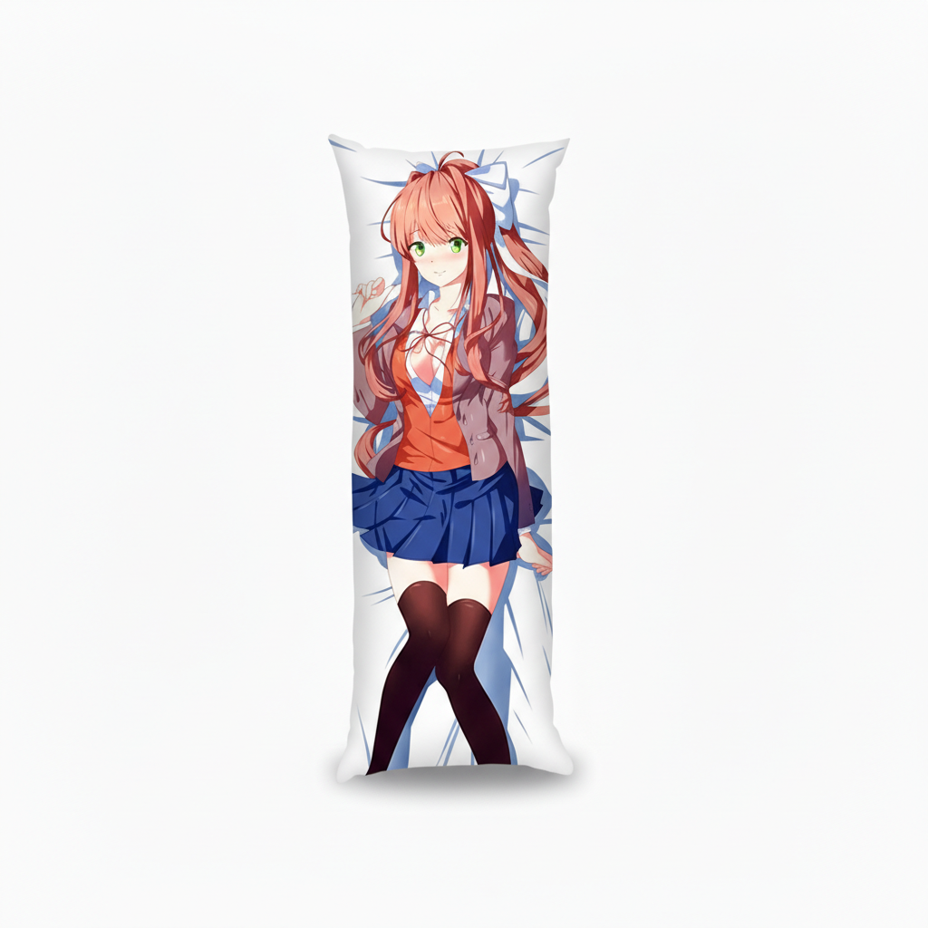 Подушка дакімакура Моніка Monika Літературний клуб Докі Докі Doki Doki Literature Club 13х34 см — превʼю 6