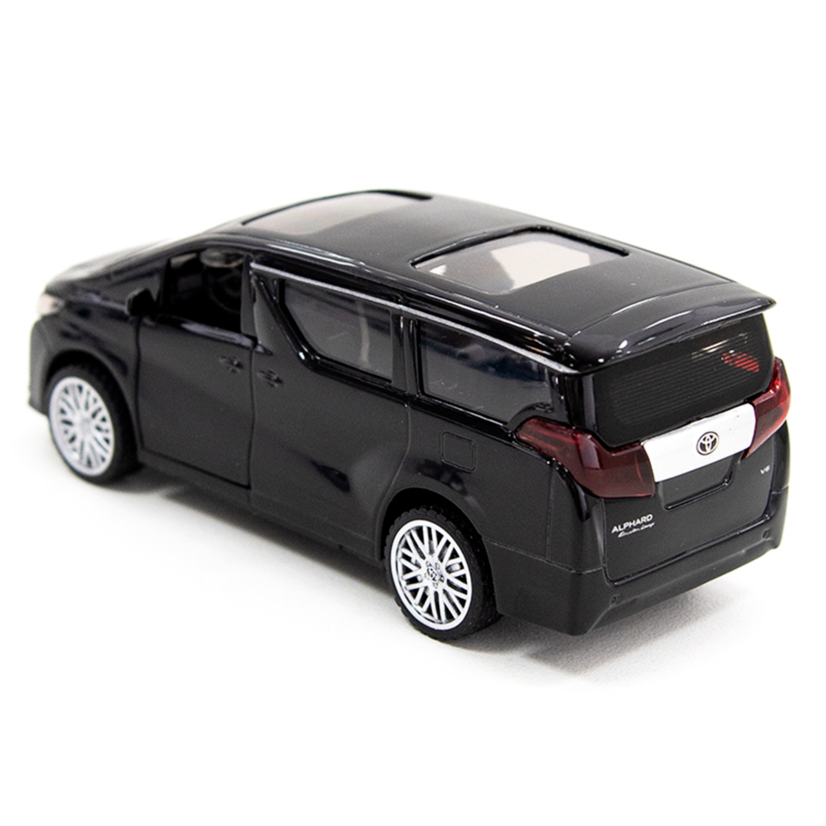 Автомодель Techno Drive Toyota Alphard металева Чорна — превʼю 18