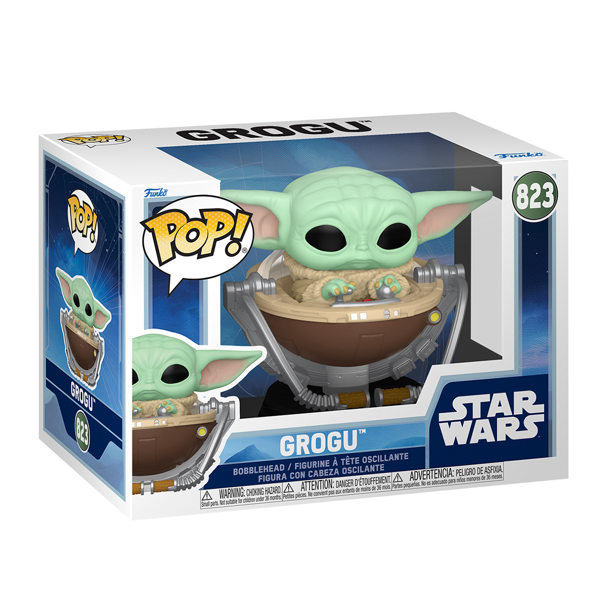 Колекційна ігрова фігурка Funko POP The Mandalorian Grogu - Ґроґу Різнокольорова — превʼю 3