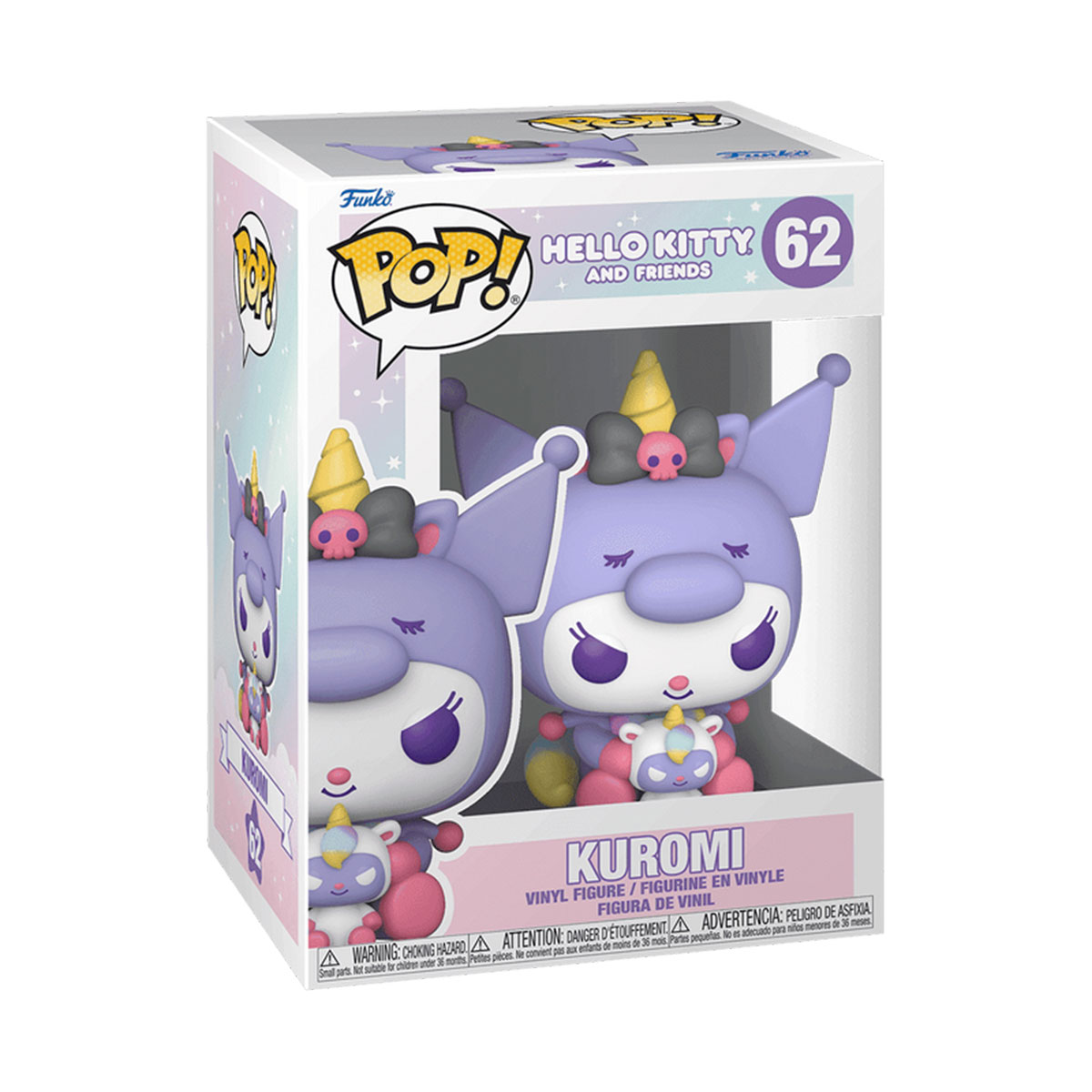 Колекційна ігрова фігурка Sanrio-Kuromi Unicorn Party Funko POP вінілова — превʼю 3