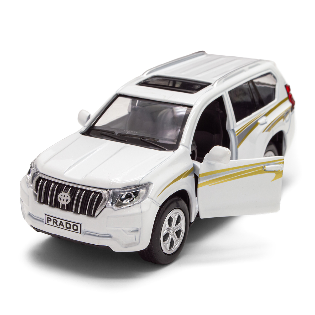 Автомодель Toyota Prado металева 1:40 Біла — превʼю 30