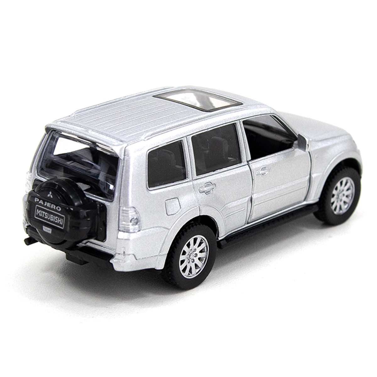 Автомодель TechnoDrive Mitsubishi Pajero 4WD Turbo срібляста металева — превʼю 8