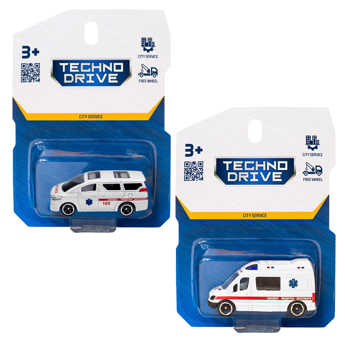 Машинка ігрова TechnoDrive Міська служба 1:64 — превʼю 23