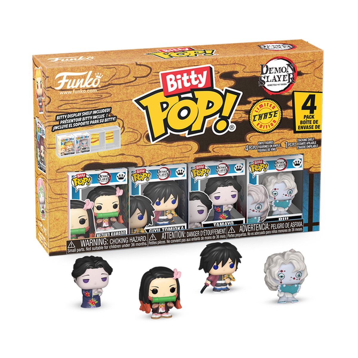Набір колекційних фігурок Вбивця демонів Demon Slayer Funko Bitty POP 4 шт — превʼю 9