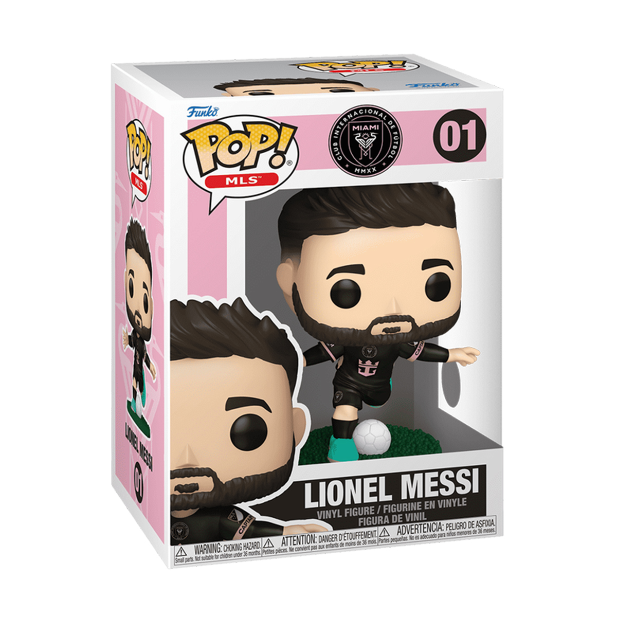 Фігурка Funko POP! Футбол Інтер Маямі Ліонель Мессі 9,6 см — превʼю 1