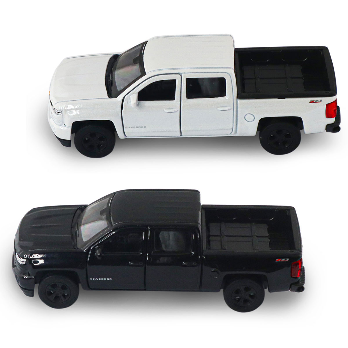 Автомодель Chevrolet Silverado 2017 Techno Drive 1:43 металева з pull-back механізмом Біла — превʼю 25