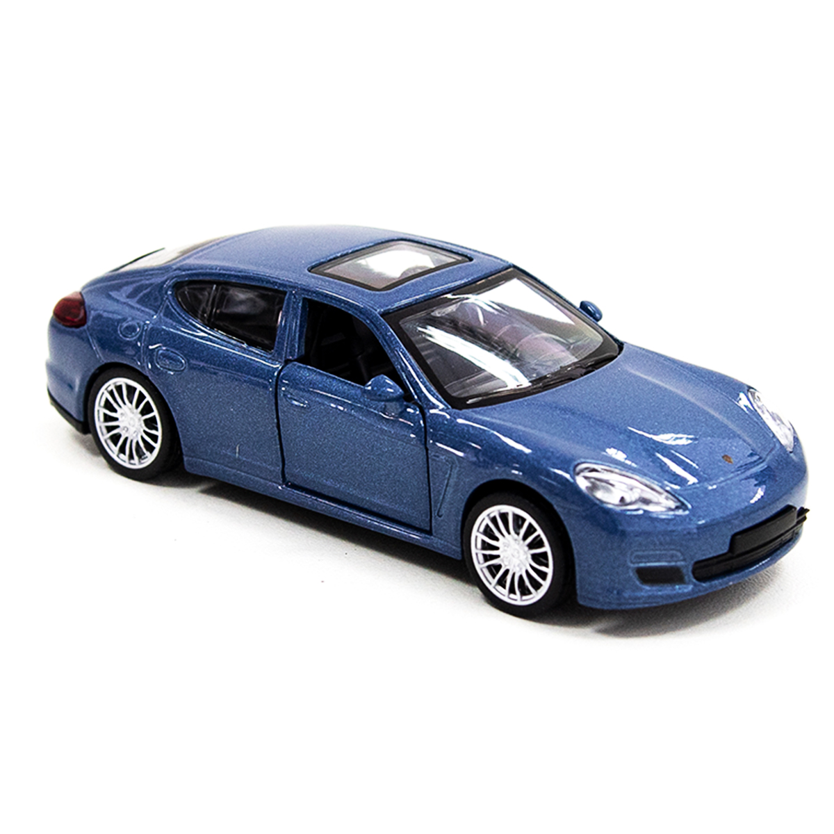 Автомодель TechnoDrive Porsche Panamera S металева з функцією pull-back Синя — превʼю 10
