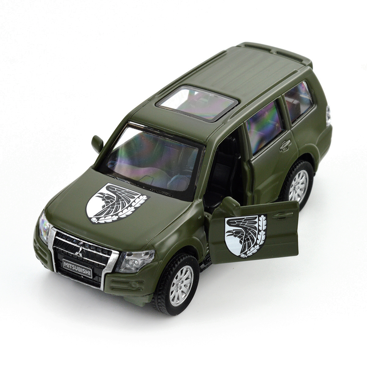 Колекційна автомодель TechnoDrive Mitsubishi Pajero 93 ОМБр Шеврони Героїв 1:42 — превʼю 32
